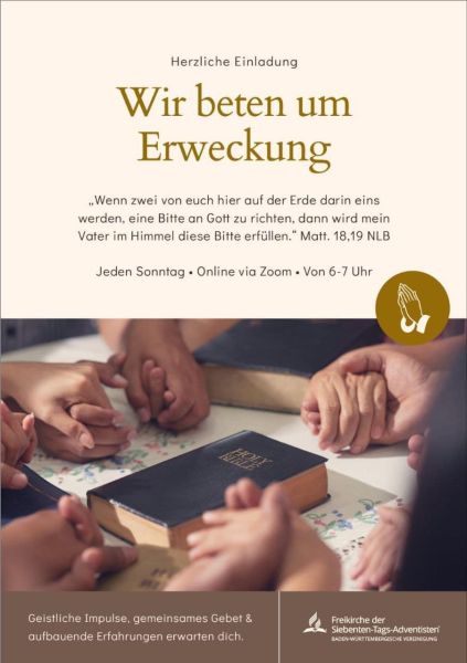 Gebetsraum in Zoom: 874 9691 0489 - 144 461